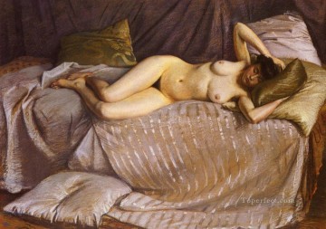  gustav - Femme Nue Etendue Sur Un Divan Gustave Caillebotte